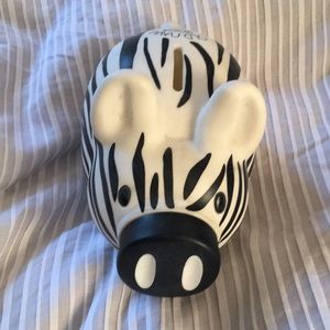 Zebra Piggy Bank